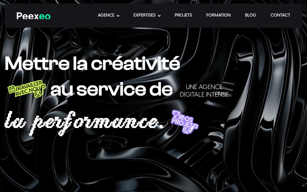 Aperçu du site Peexeo — agence web (Lyon)