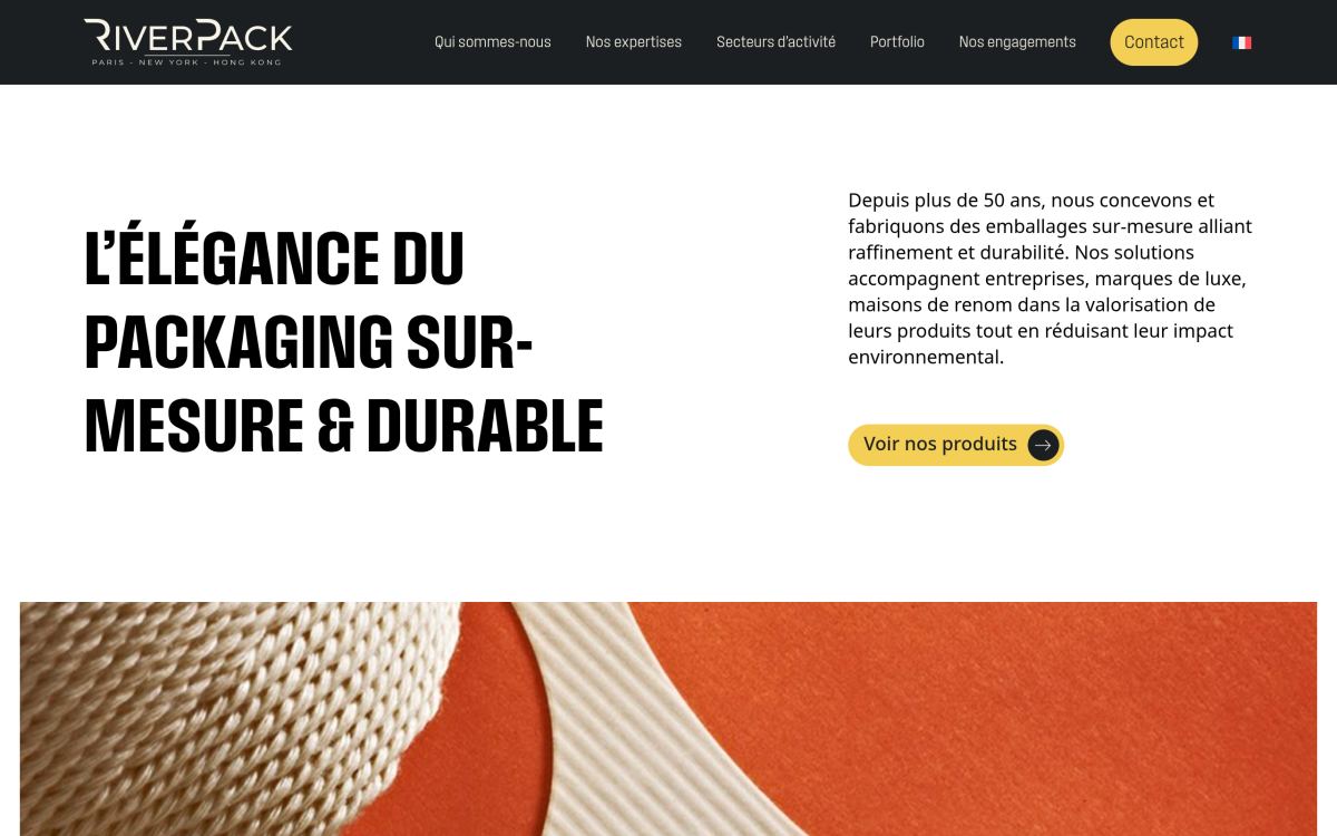 Aperçu du site Riverpack